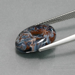 9,17 ctw natürlicher Mehrfarbig Pietersite, Oval Schliff, Lichtundurchlässig