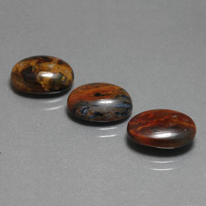  ct natürliche Mehrfarbig Pietersite-Edelsteine, Oval Schliff, Lichtundurchlässig