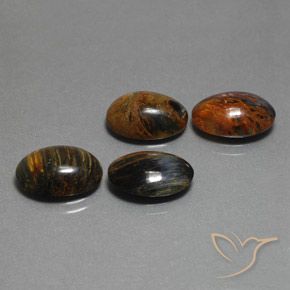 14.51 ct natürliche Mehrfarbig Pietersite-Edelsteine, Oval, Lichtundurchlässig