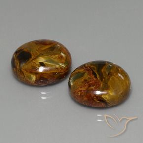 34.12 ct natürliche Mehrfarbig Pietersite-Edelsteine, Runden, Lichtundurchlässig