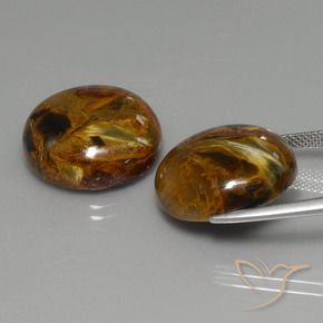 34.12 ct natürliche Mehrfarbig Pietersite-Edelsteine, Runden, Lichtundurchlässig