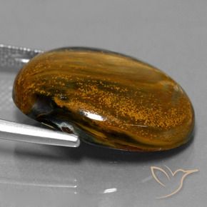 9,17 ctw natürlicher Mehrfarbig Pietersite, Oval, Lichtundurchlässig