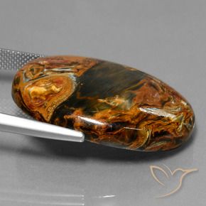 9,17 ctw natürlicher Mehrfarbig Pietersite, Oval, Lichtundurchlässig