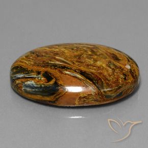 9,17 ctw natürlicher Mehrfarbig Pietersite, Oval, Lichtundurchlässig