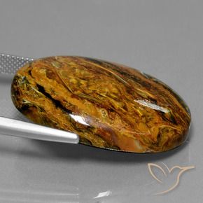 9,17 ctw natürlicher Mehrfarbig Pietersite, Oval, Lichtundurchlässig