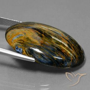 9,17 ctw natürlicher Mehrfarbig Pietersite, Oval, Lichtundurchlässig