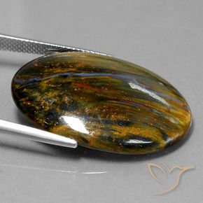 9,17 ctw natürlicher Mehrfarbig Pietersite, Oval, Lichtundurchlässig