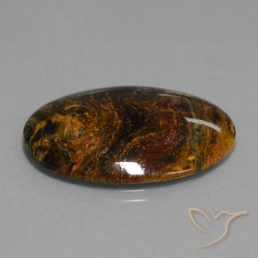 9,17 ctw natürlicher Mehrfarbig Pietersite, Oval, Lichtundurchlässig