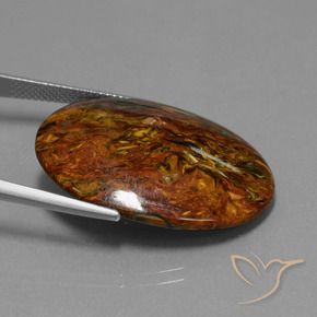 9,17 ctw natürlicher Mehrfarbig Pietersite, Oval, Lichtundurchlässig
