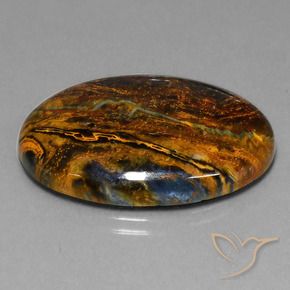 9,17 ctw natürlicher Mehrfarbig Pietersite, Oval, Lichtundurchlässig