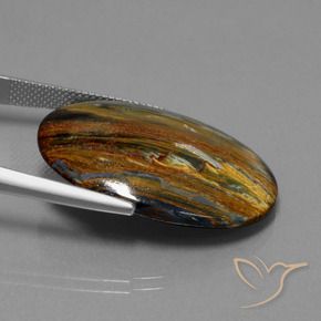 9,17 ctw natürlicher Mehrfarbig Pietersite, Oval, Lichtundurchlässig