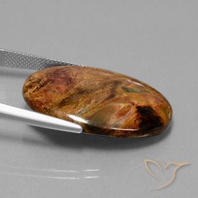9,17 ctw natürlicher Mehrfarbig Pietersite, Oval, Lichtundurchlässig