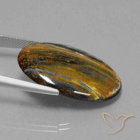9,17 ctw natürlicher Mehrfarbig Pietersite, Oval, Lichtundurchlässig