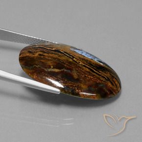 9,17 ctw natürlicher Mehrfarbig Pietersite, Oval, Lichtundurchlässig