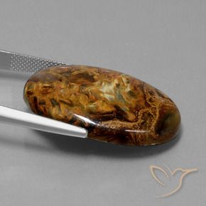 9,17 ctw natürlicher Mehrfarbig Pietersite, Oval, Lichtundurchlässig