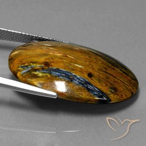 9,17 ctw natürlicher Mehrfarbig Pietersite, Oval, Lichtundurchlässig