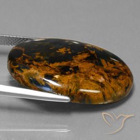 9,17 ctw natürlicher Mehrfarbig Pietersite, Oval, Lichtundurchlässig