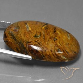 9,17 ctw natürlicher Mehrfarbig Pietersite, Oval, Lichtundurchlässig