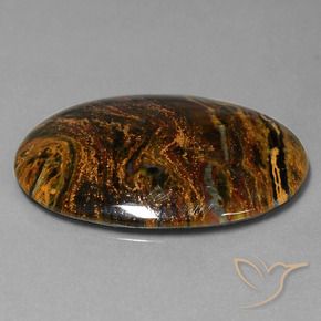 9,17 ctw natürlicher Mehrfarbig Pietersite, Oval, Lichtundurchlässig