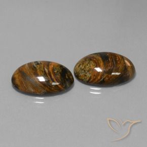23.62 ct natürliche Mehrfarbig Pietersite-Edelsteine, Oval, Lichtundurchlässig
