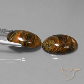 23.62 ct natürliche Mehrfarbig Pietersite-Edelsteine, Oval, Lichtundurchlässig
