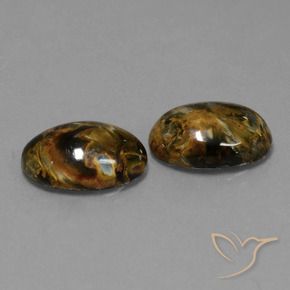 9.17 ct natürliche Mehrfarbig Pietersite-Edelsteine, Oval, Lichtundurchlässig
