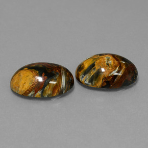 9.19 ct natürliche Mehrfarbig Pietersite-Edelsteine, Oval Schliff, Lichtundurchlässig
