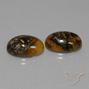 9.39 ct natürliche Mehrfarbig Pietersite-Edelsteine, Oval, Lichtundurchlässig