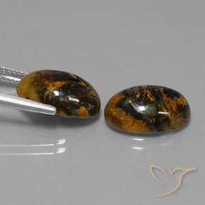 9.39 ct natürliche Mehrfarbig Pietersite-Edelsteine, Oval, Lichtundurchlässig