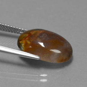 9,17 ctw natürlicher Mehrfarbig Pietersite, Oval Schliff, Lichtundurchlässig