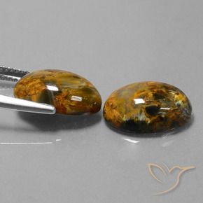 9.70 ct natürliche Mehrfarbig Pietersite-Edelsteine, Oval, Lichtundurchlässig
