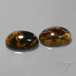 10.09 ct natürliche Mehrfarbig Pietersite-Edelsteine, Oval, Lichtundurchlässig