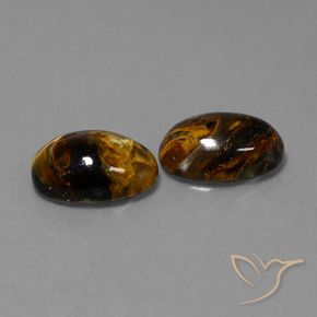 9.80 ct natürliche Mehrfarbig Pietersite-Edelsteine, Oval, Lichtundurchlässig