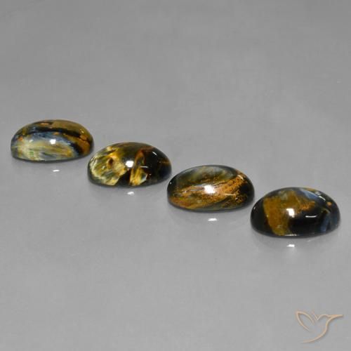 19.27 ct natürliche Mehrfarbig Pietersite-Edelsteine, Oval Schliff, Lichtundurchlässig