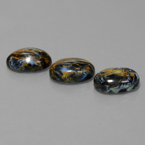  ct natürliche mehrfarbiger Pietersit-Edelsteine, Oval Schliff, Lichtundurchlässig