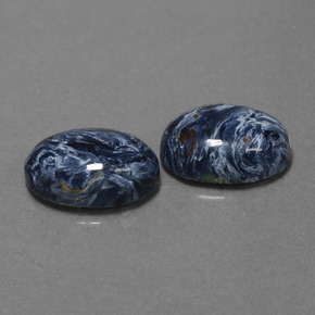 9,79 ct natürliche mehrfarbiger Pietersit-Edelsteine, Oval Schliff, Lichtundurchlässig