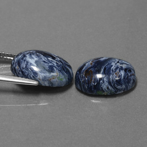 9,79 ct natürliche mehrfarbiger Pietersit-Edelsteine, Oval Schliff, Lichtundurchlässig