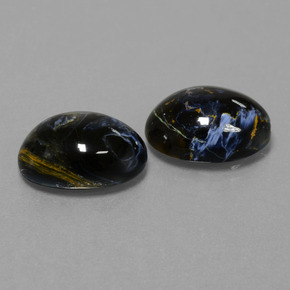 11,20 ct natürliche mehrfarbiger Pietersit-Edelsteine, Oval Schliff, Lichtundurchlässig