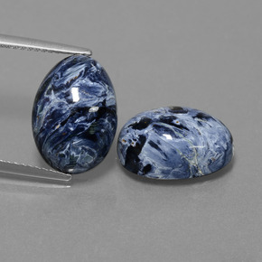 10,91 ct natürliche mehrfarbiger Pietersit-Edelsteine, Oval Schliff, Lichtundurchlässig