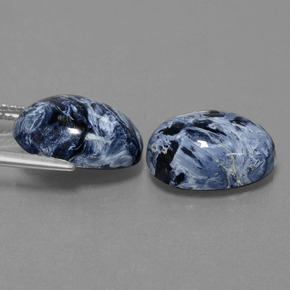 10,91 ct natürliche mehrfarbiger Pietersit-Edelsteine, Oval Schliff, Lichtundurchlässig