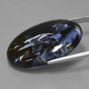 9,17 ctw natürlicher Mehrfarbig Pietersite, Oval Schliff, Lichtundurchlässig