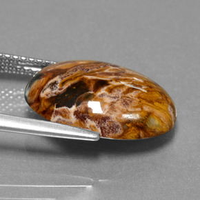 9,17 ctw natürlicher Mehrfarbig Pietersite, Oval Schliff, Lichtundurchlässig