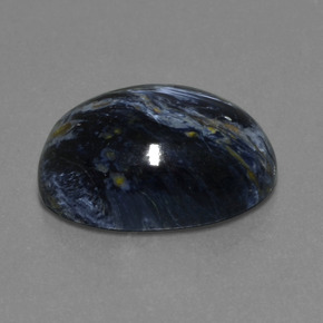 10,97 ctw natürlicher mehrfarbiger Pietersit, Oval Schliff, Lichtundurchlässig