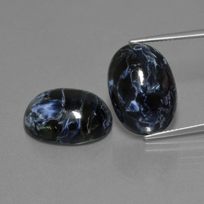  ct natürliche mehrfarbiger Pietersit-Edelsteine, Oval Schliff, Lichtundurchlässig