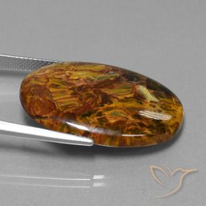 9,17 ctw natürlicher Mehrfarbig Pietersite, Oval, Lichtundurchlässig