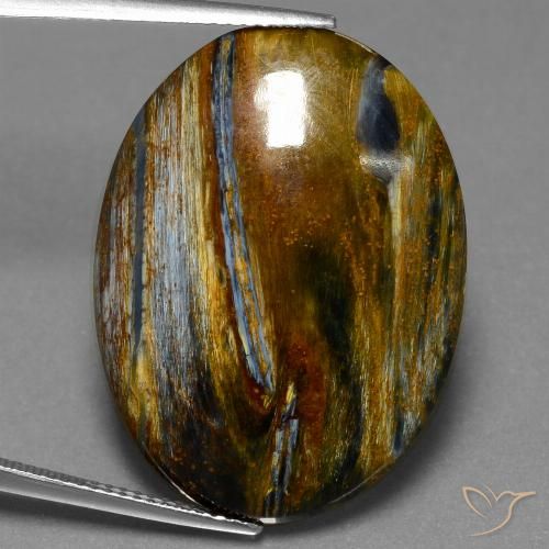 20.70ct Natürlicher Mehrfarbig Pietersite, Oval, Lichtundurchlässig