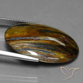 9,17 ctw natürlicher Mehrfarbig Pietersite, Oval, Lichtundurchlässig