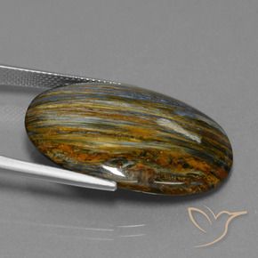 9,17 ctw natürlicher Mehrfarbig Pietersite, Oval, Lichtundurchlässig