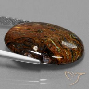 9,17 ctw natürlicher Mehrfarbig Pietersite, Oval, Lichtundurchlässig