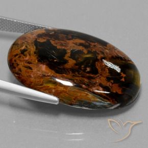 9,17 ctw natürlicher Mehrfarbig Pietersite, Oval, Lichtundurchlässig